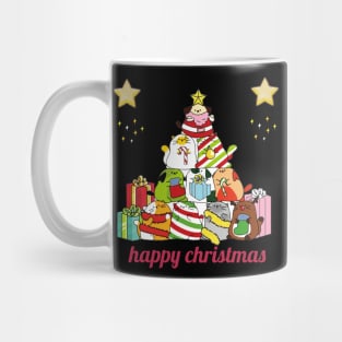 t-shirt happy christmas with cats 2020 Mug